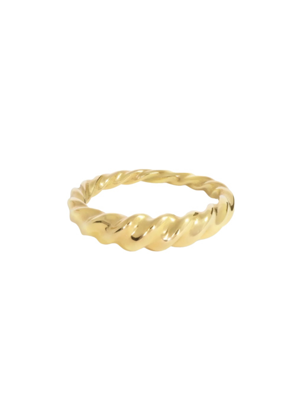 Hey Harper Dove Gold Tone Twisted Band Ring - Size 6